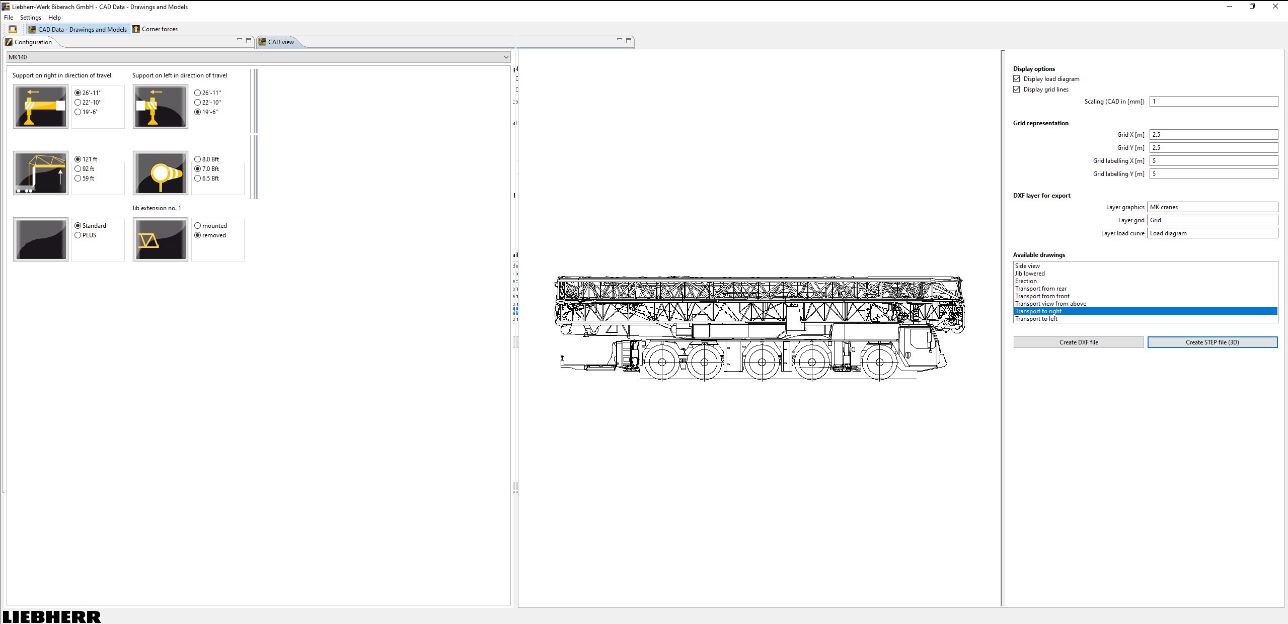 Liebherr MK Planner V4.1.0 08.2024 Only Application Calculation of Corner 1