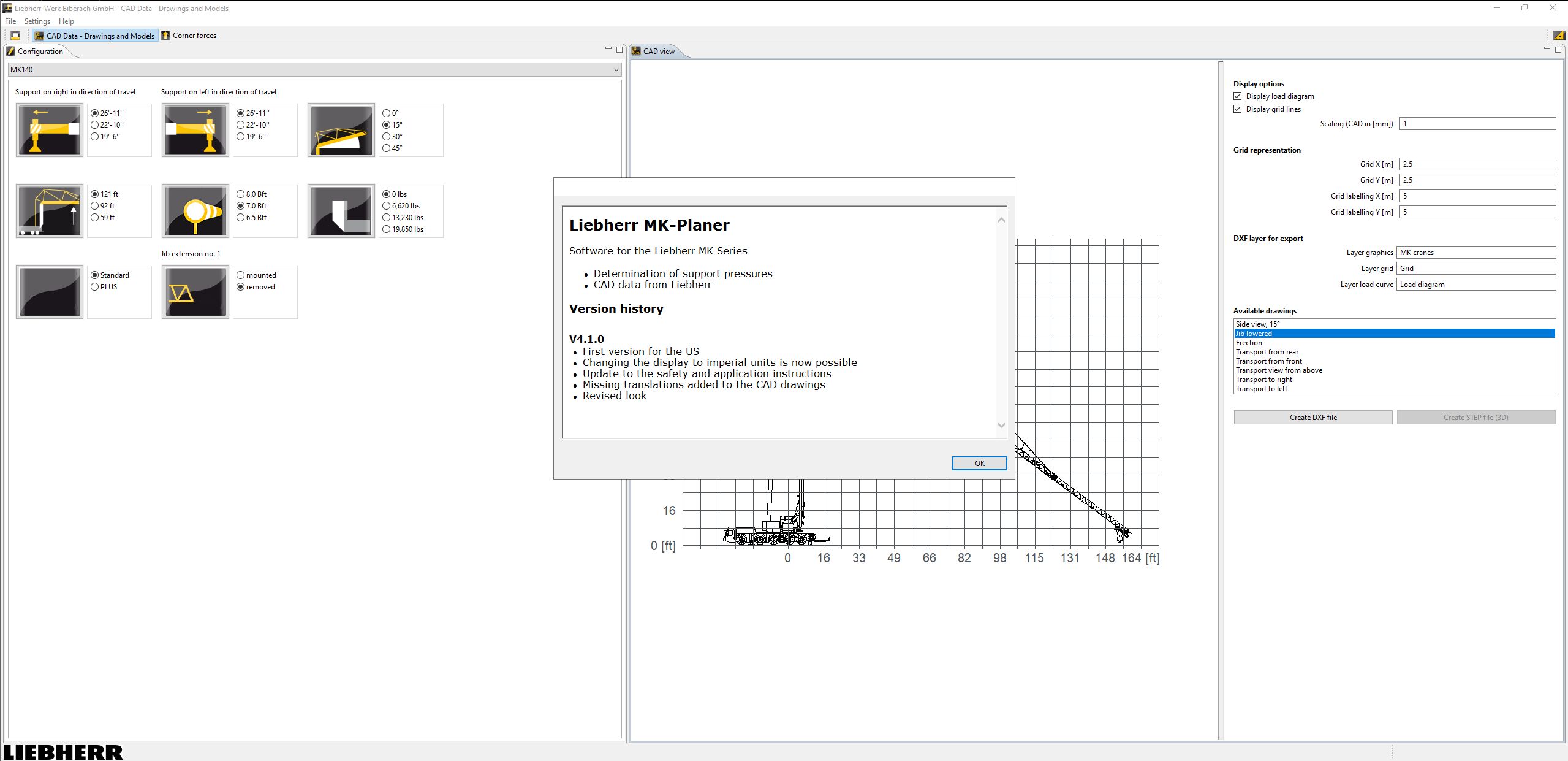 Liebherr MK Planner V4.1.0 08.2024 Only Application Calculation of Corner 5