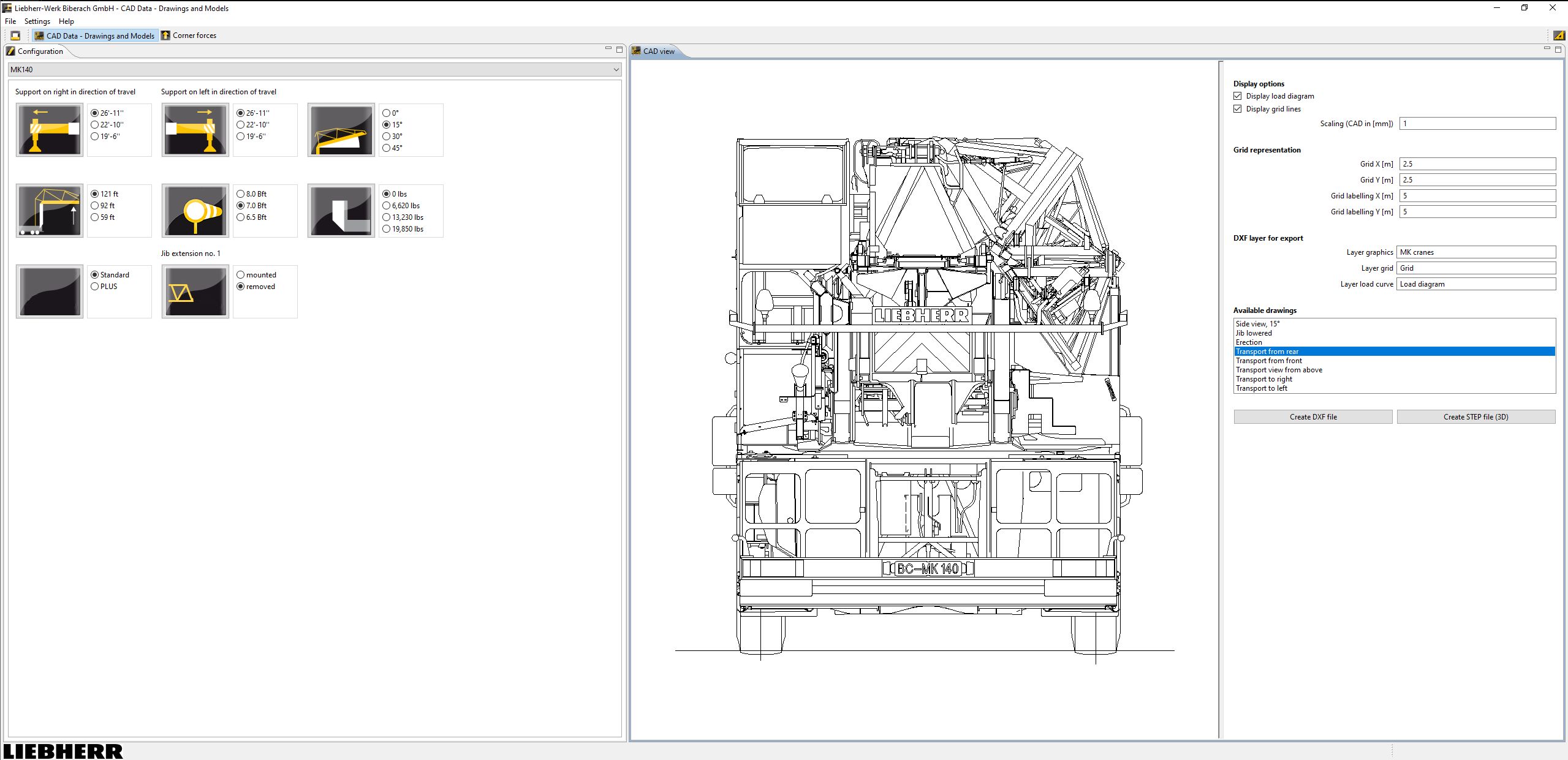 Liebherr MK Planner V4.1.0 08.2024 Only Application Calculation of Corner 7