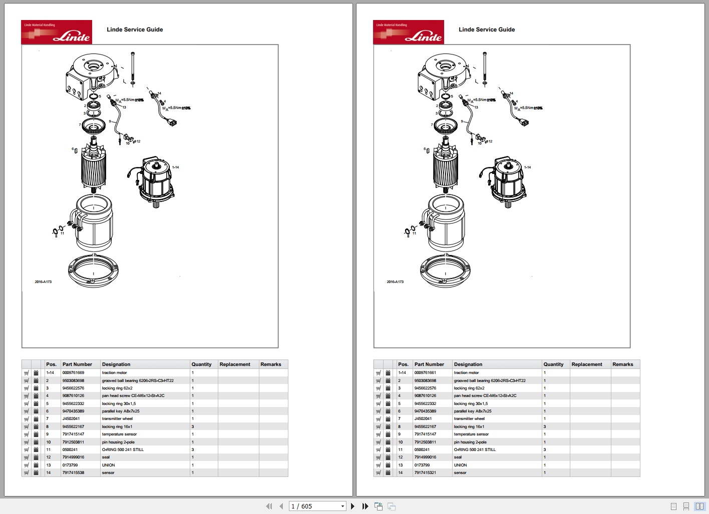 Linde Order Picker V 5214 Parts Catalog (1)