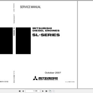 Mitsubishi Engine SL Series S3L to S4L2 T Service Manual 99619 12150 2007 (1)