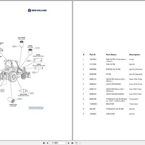 New Holland Tractor Loader LV80 Part Catalog (1)
