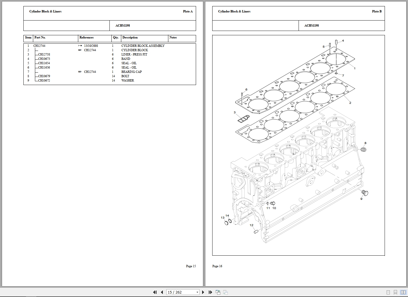 Perkins Engine 2806A E18TAG3 Parts Manual JGDF3040Y 2010 (2)