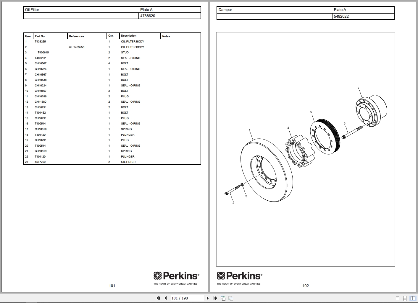 Perkins Engine 2806A E18TTAG4 Parts Book JGEF8099 2023 3