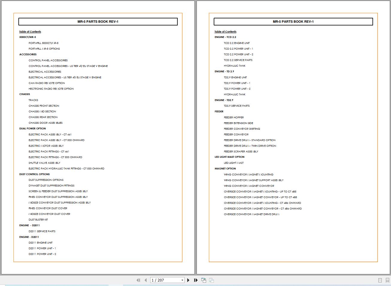 Portafill Screening Machine 5000CT Parts Manual (1)