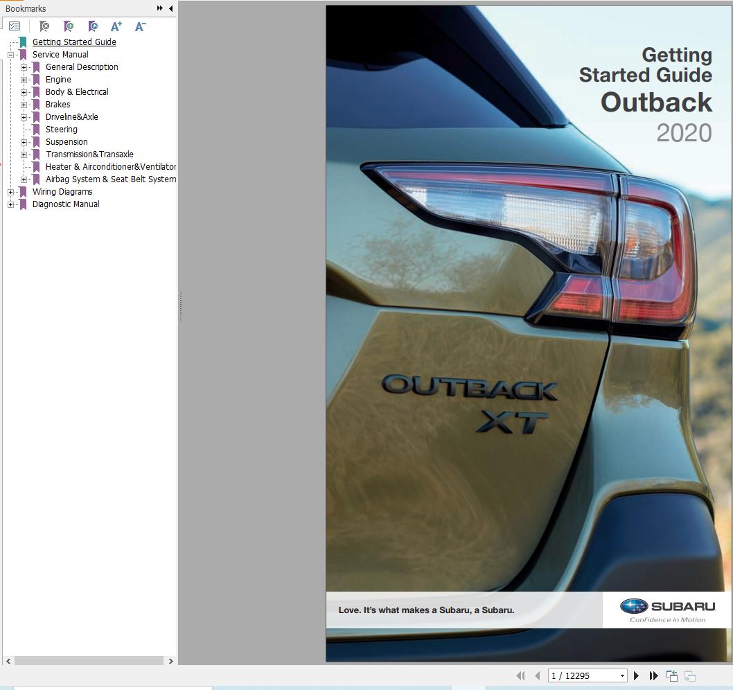 Subaru Legacy and Outback 2020 Service Manual (1)
