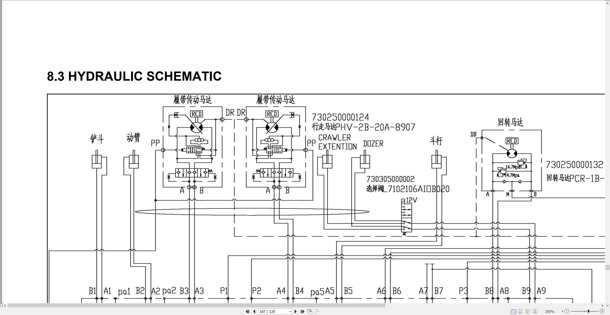 Sunward Crawler type Hydraulic Excavator SWE18UF Operation Maintenance Manual 2020 (4)