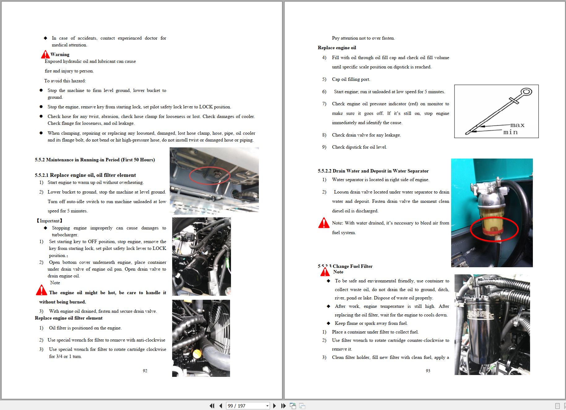Sunward Hydraulic Excavator SWE50B to SWE90F 1 Operation Maintenance Manual 2019 2