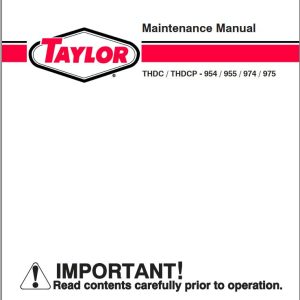 Taylor Container Handler THDC 954 to THDC 975 Maintenance Manual (1)