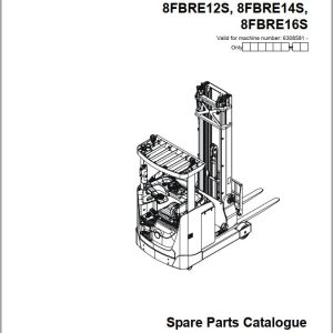 Toyota Forklift 8FBRE12S 8FBRE14S 8FBRE16S Parts Catalog 7570154 (1)