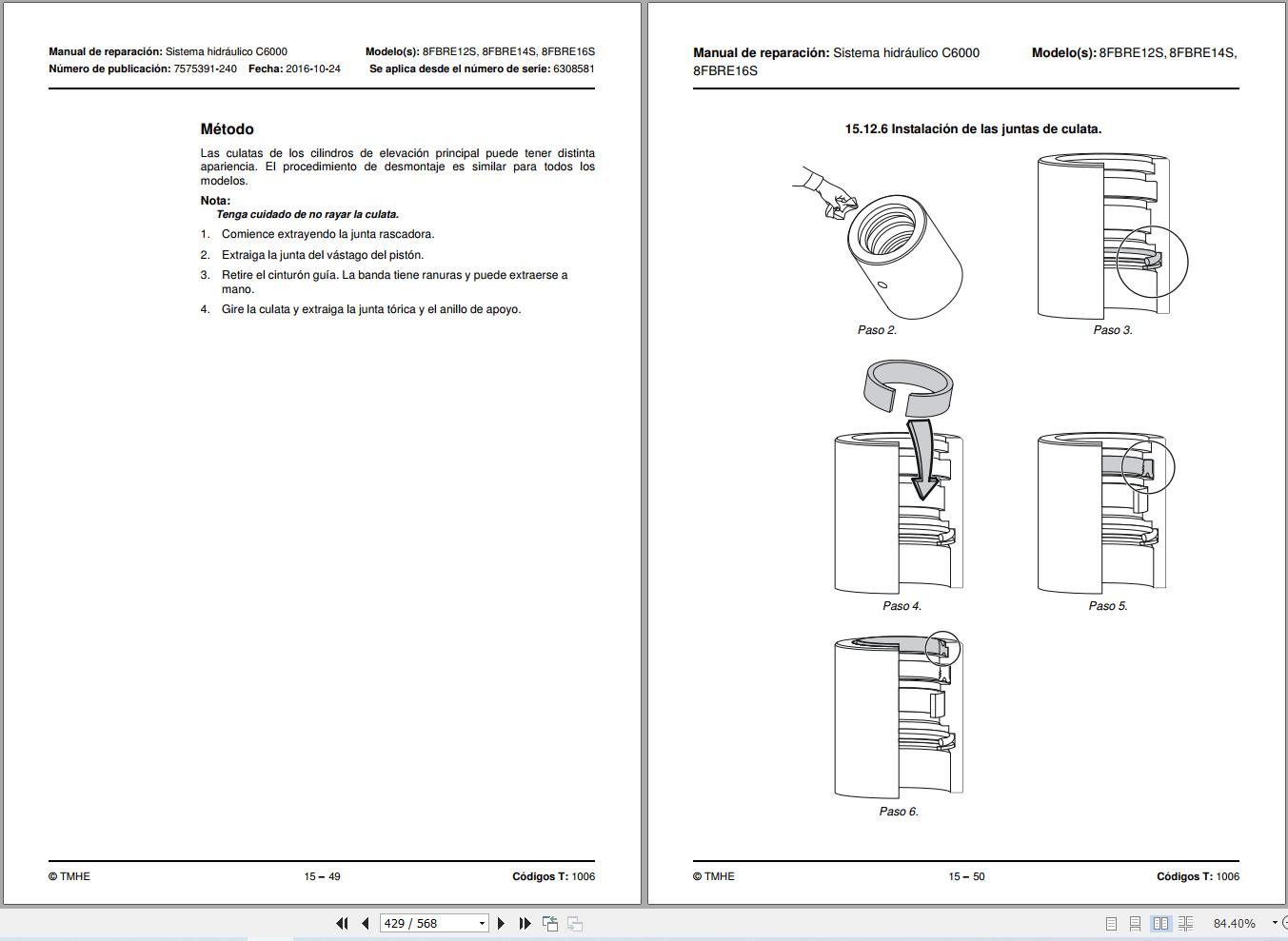 Toyota Forklift 8FBRE12S 8FBRE14S 8FBRE16S Repair Manual 7575391 240 ES (3)