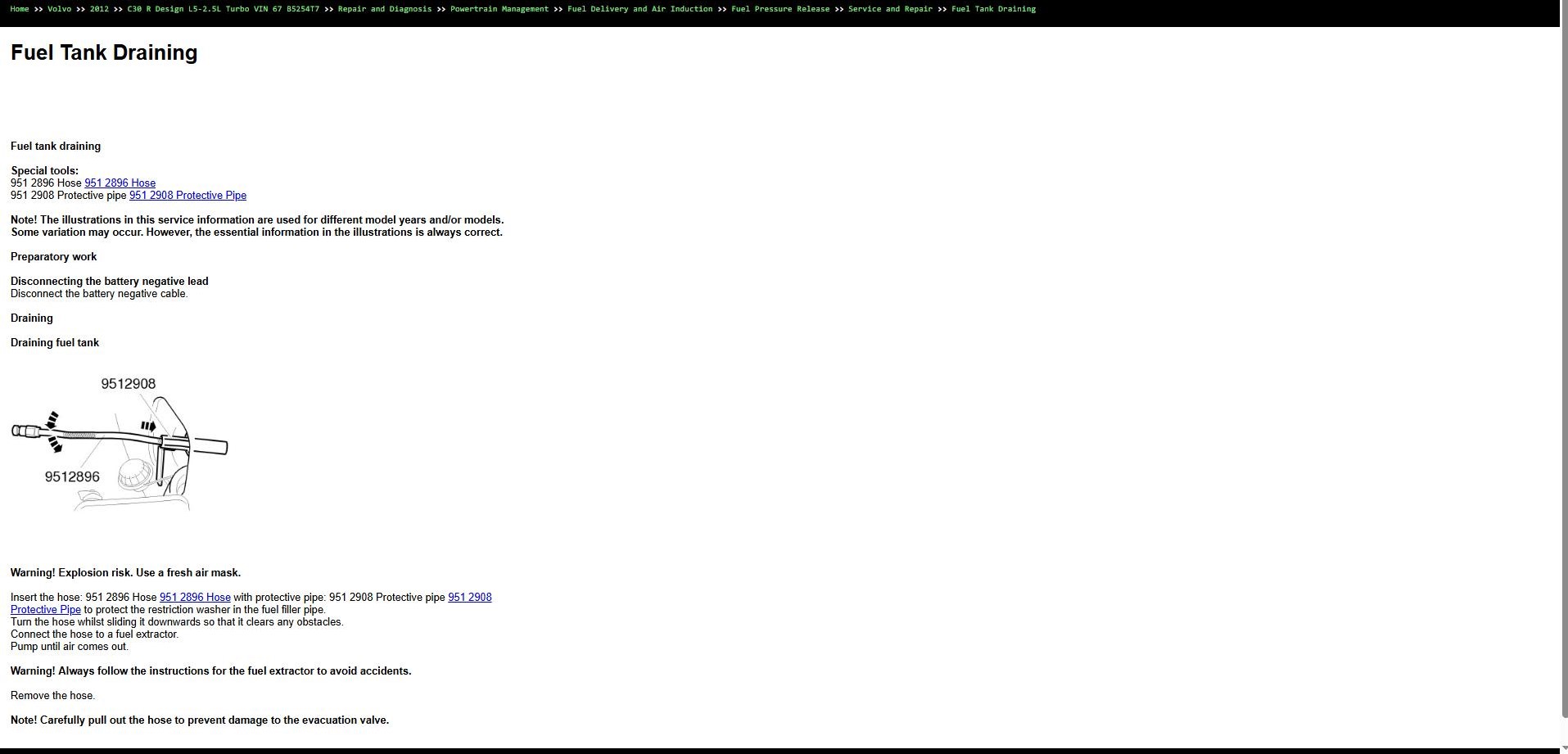 Volvo C30 R Design L5 2.5L Turbo 2012 VIN 67 B5254T7 Parts Repair Diagnosis Manual (3)