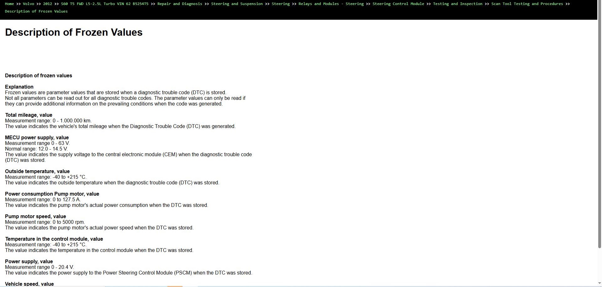 Volvo S60 T5 FWD L5 2.5L Turbo 2012 VIN 62 B5254T5 Parts Repair Diagnosis Manual (4)