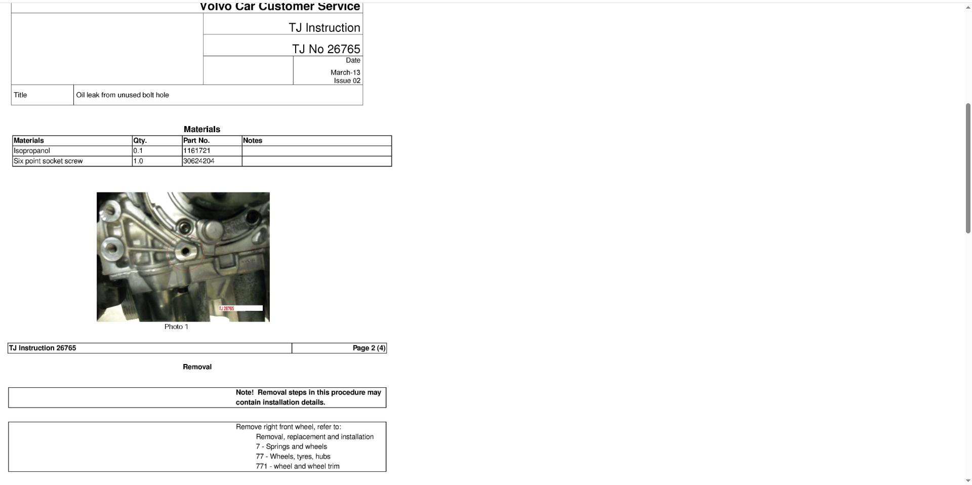 Volvo S60 T5 FWD L5 2.5L Turbo 2013 VIN 61 B5254T12 Parts Repair Diagnosis Manual (3)