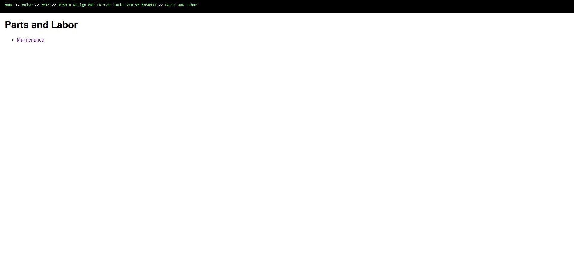 Volvo XC60 R Design AWD L6 3.0L Turbo 2013 VIN 90 B6304T4 Parts Repair Diagnosis Manual (2)