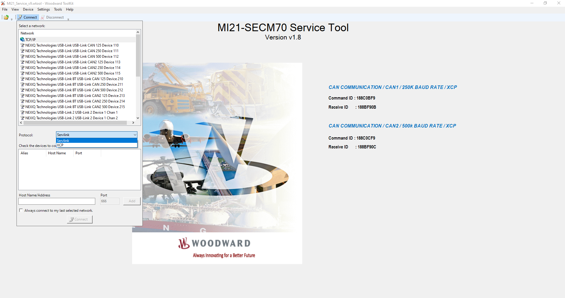 Woodward ToolKit MI21 SECM70 Service Tool V1.8 Remote Installation 1