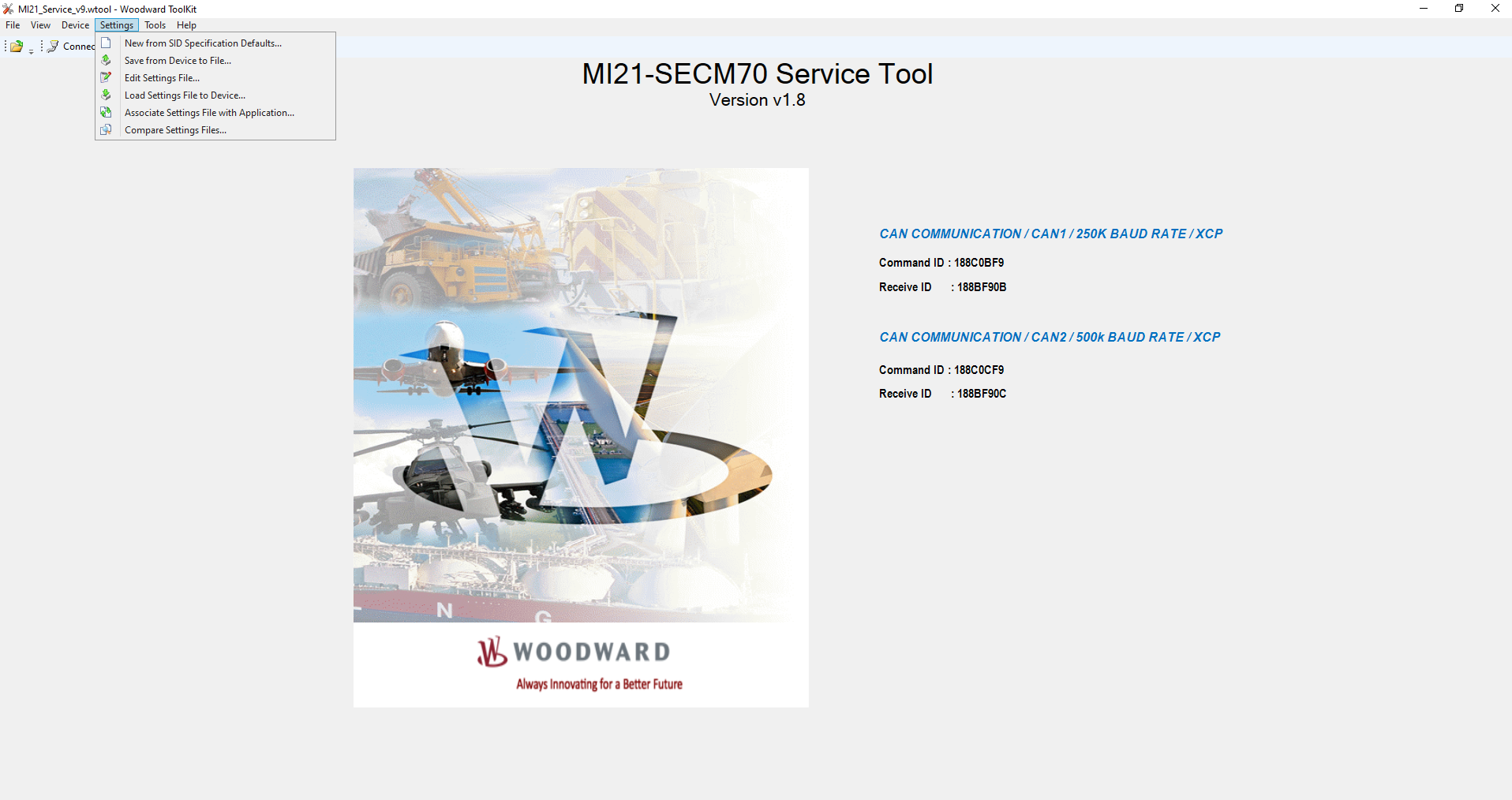 Woodward ToolKit MI21 SECM70 Service Tool V1.8 Remote Installation 3