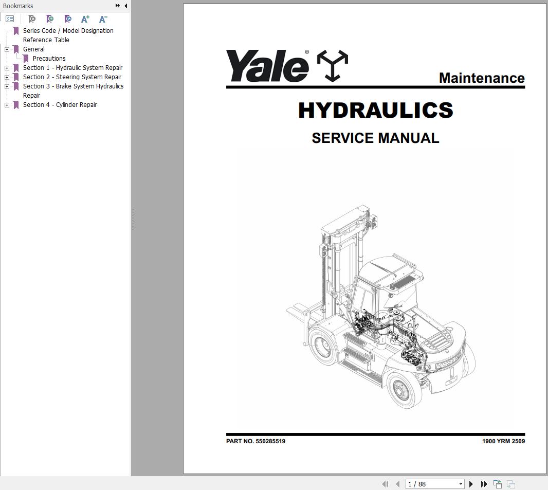 Yale ERP10EF ERP12EF ERP13EF ERP16EF ERP16EF 12 ERP18EF 9 (A994) Service Manual 2025 (2)
