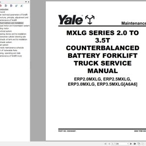 Yale ERP2.0MXLG ERP2.5MXLG ERP3.0MXLG ERP3.5MXLG (A6A6) Service Manual (1)