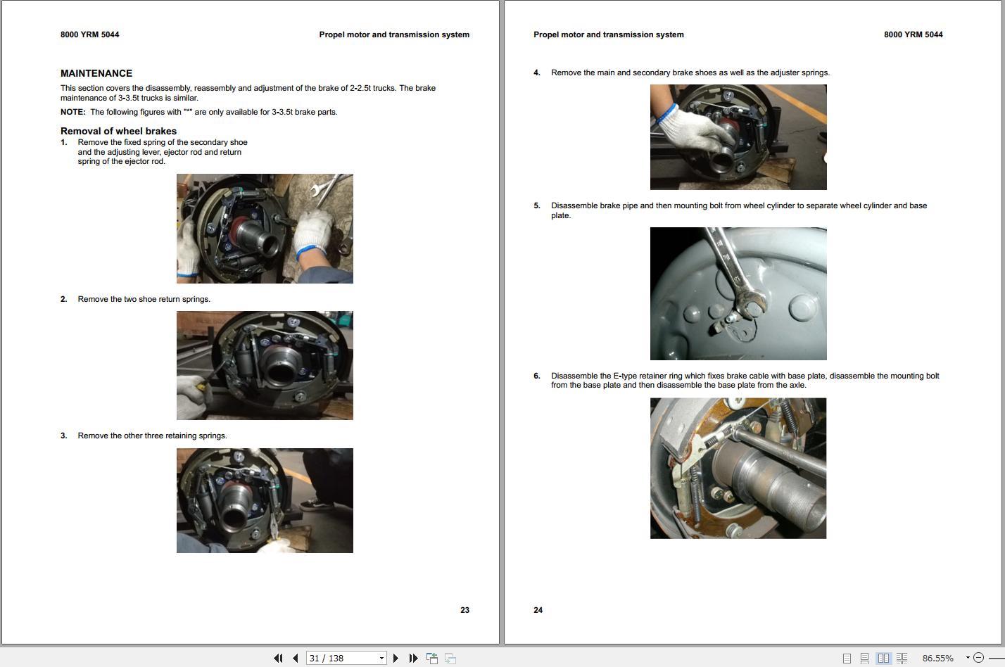 Yale ERP2.0MXLG ERP2.5MXLG ERP3.0MXLG ERP3.5MXLG (A6A6) Service Manual (3)