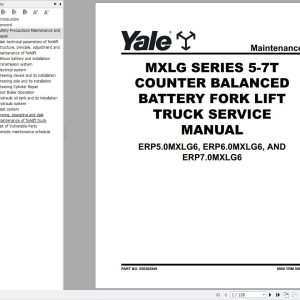 Yale ERP5.0MXLG6 ERP6.0MXLG6 ERP7.0MXLG6 (A6A8) Service Manual 2024 (1)