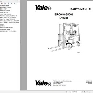 Yale Forklift ERC040 65GH (A908) Parts Manual (1)