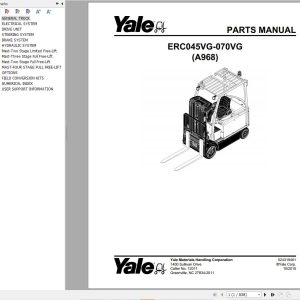 Yale Forklift ERC045VG 070VG (A968) Parts Manual (1)