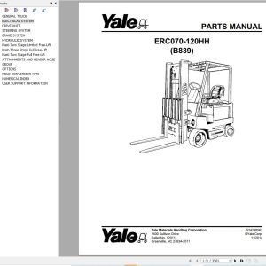 Yale Forklift ERC070 120HH (B839) Parts Manual (1)