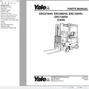 Yale Forklift ERC070HH ERC080HH ERC100HH ERC120HH (C839) Parts Manual (1)