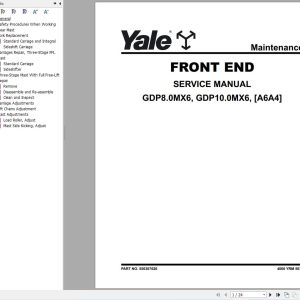 Yale Forklift GDP8.0MX6 GDP10.0MX6 (A6A4) Service Manual 2025 (1)