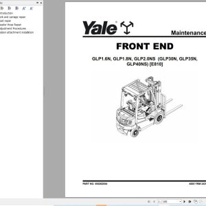 Yale Forklift GP30N to GLP40NS (E810) Service Manual 2025 (1)