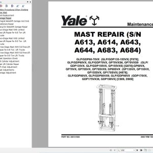 Yale Forklift GP60VX to GP80SVX (G878) Service Manual 2024 (1)
