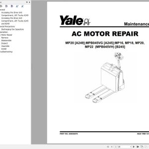 Yale Forklift MPB45VH (B245) Service Manual 2025 (1)