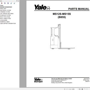 Yale Forklift MS12S MS15S (B855) Parts Manual (1)