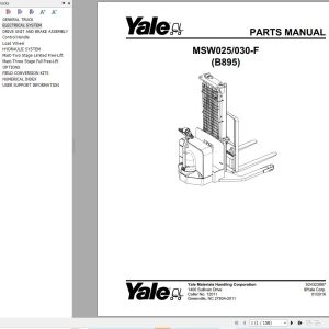 Yale Forklift MSW025 F MSW030 F (B888) Parts Manual (1)