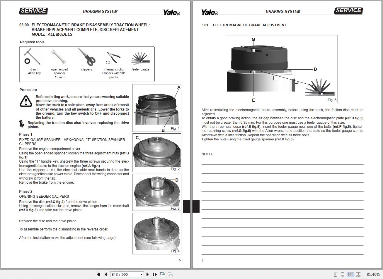 Yale Forklift MTC13 80 to MTC15 LWB (B869) Service Manual 2025 (3)