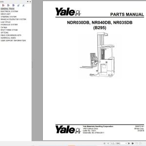 Yale Forklift NDR030DB NR040DB NR035DB (B295) Parts Manual (1)
