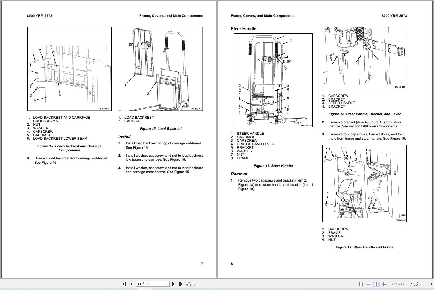 Yale Forklift NDS10NG (A6A5) Service Manual 550295439 2024 (2)