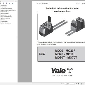 Yale MO10L MO20 MO20P MO20X MO25 MO50T MO70T (E857) Service Manual 2025 (1)