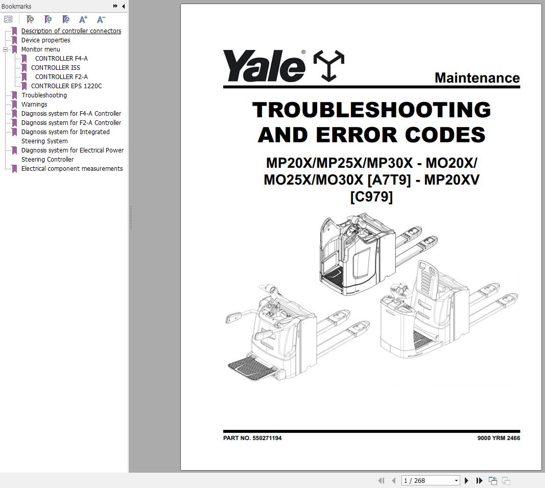Yale MP20X MP25X MP30X MO20X MO25X MO30X (A7T9) Service Manual 2024 (2)