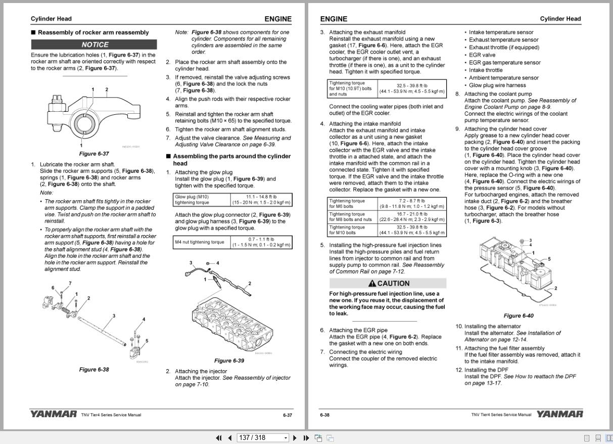 Yanmar Engine 3TNV88C to 4TNV98CT Service Manual 0BTN4 EN0026 (2)
