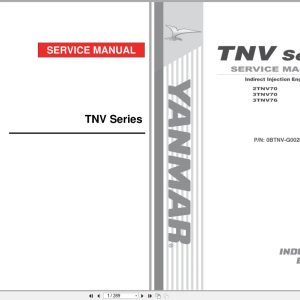 Yanmar Engine TNV Series 2TNV70 3TNV70 3TNV76 Service Manual 0BTNV G00200 (1)