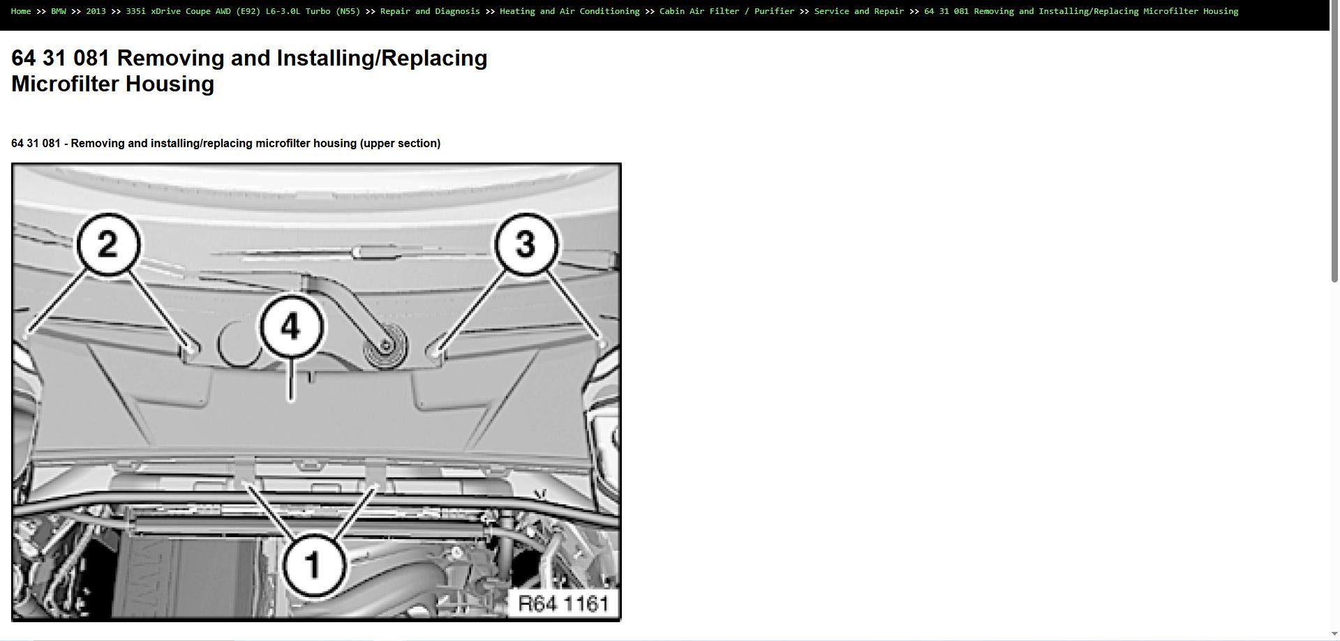 BMW 335i xDrive Coupe AWD E92 L6 3.0L Turbo N55 2013 Parts Repair Diagnosis Manual 3