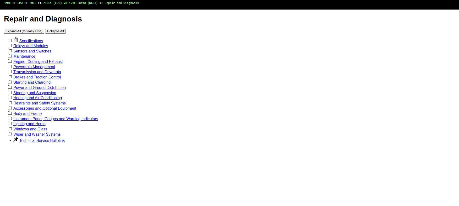BMW 750Li F02 V8 4.4L Turbo N63T 2013 Parts Repair Diagnosis Manual 1