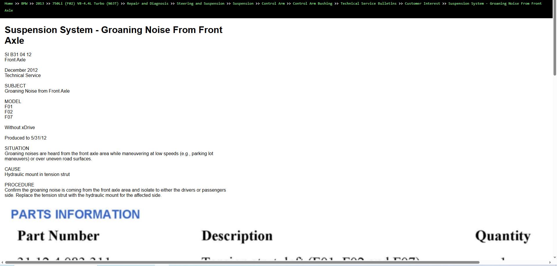 BMW 750Li F02 V8 4.4L Turbo N63T 2013 Parts Repair Diagnosis Manual 3