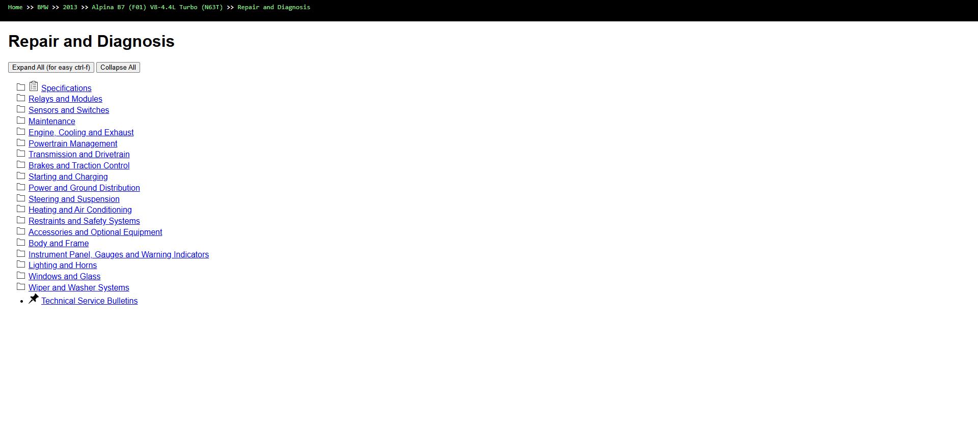 BMW Alpina B7 F01 V8 4.4L Turbo N63T 2013 Parts Repair Diagnosis Manual 1