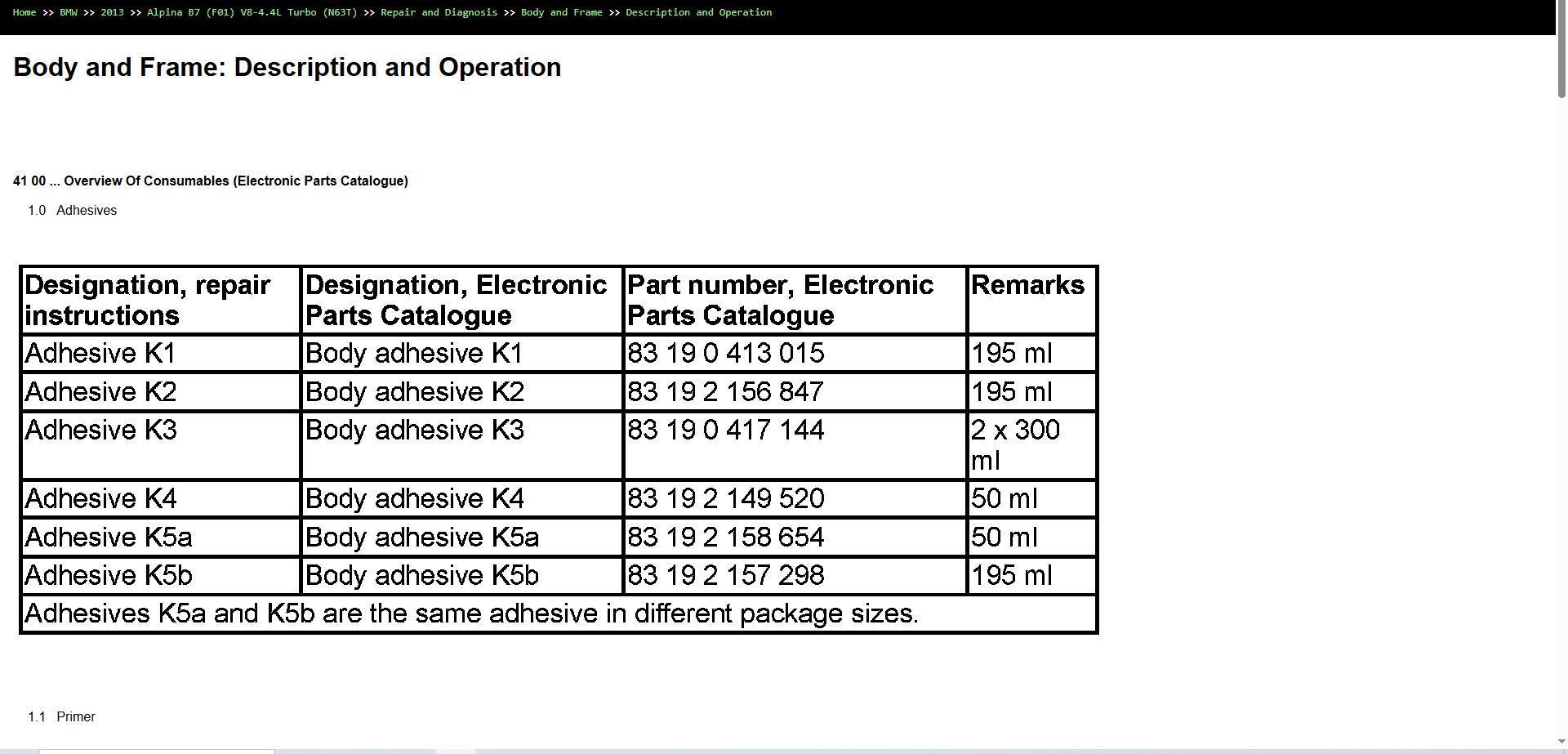 BMW Alpina B7 F01 V8 4.4L Turbo N63T 2013 Parts Repair Diagnosis Manual 3