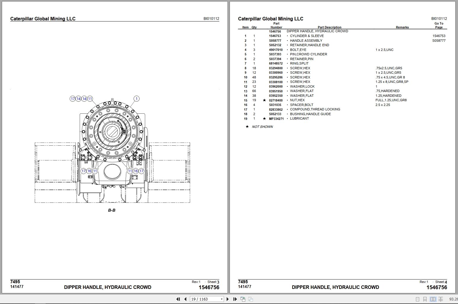 Caterpillar Global Mining LLC Parts Manual (2)