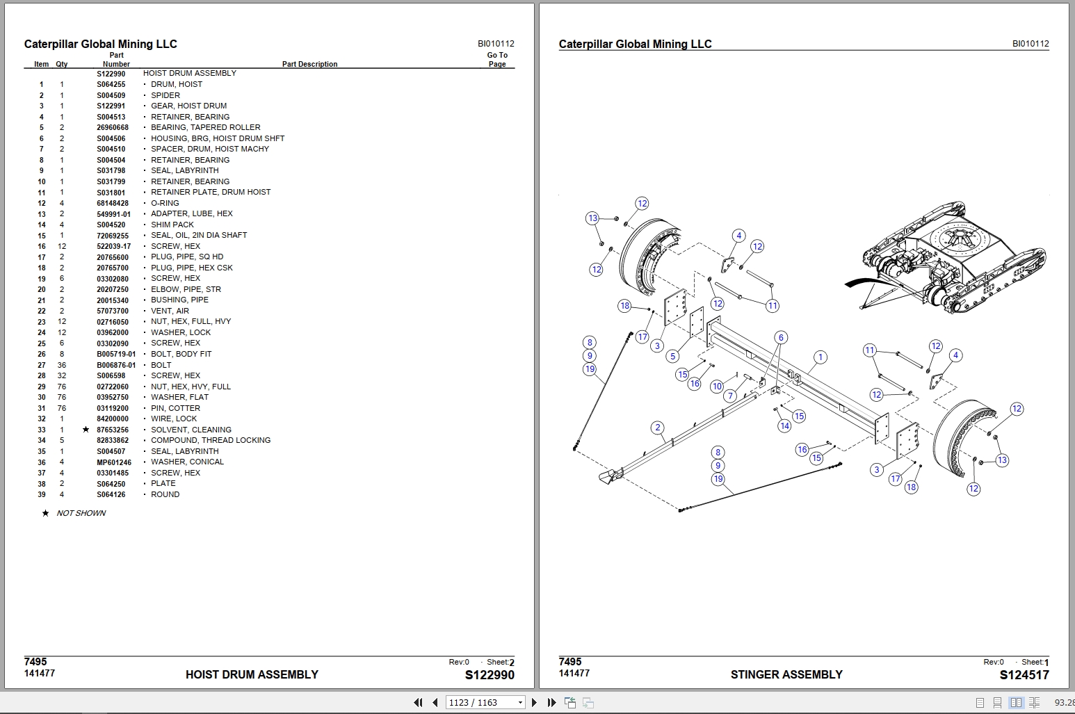 Caterpillar Global Mining LLC Parts Manual (3)
