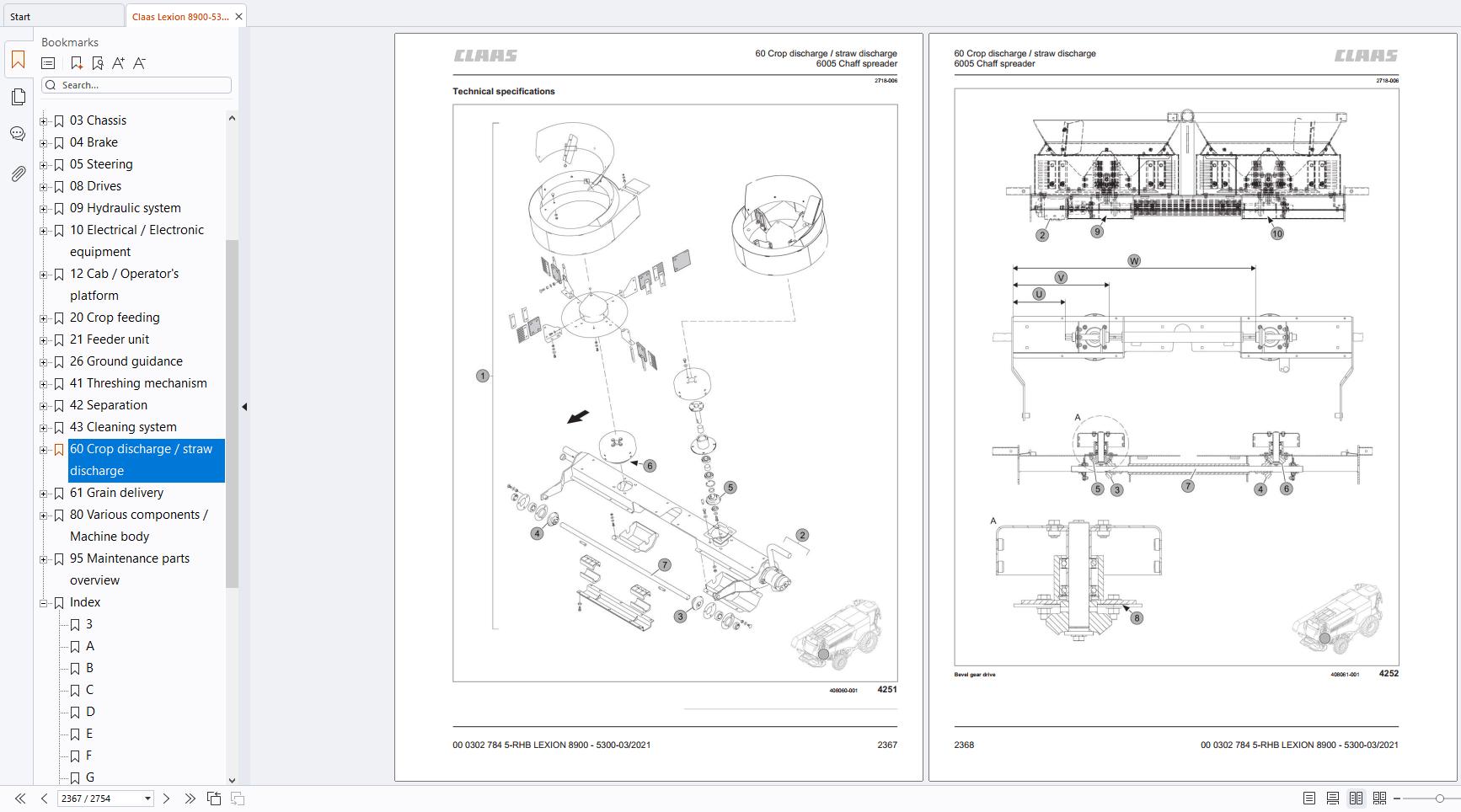 Claas Lexion 8900 5300 C86 Repair Manual 00 0302 784 5 (4)